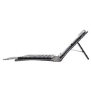 Universal Detachable Magnetic Bluetooth Touchpad Keyboard Leather Tablet Case with Holder for 10.1 inch iSO & Android & Windows Tablet PC(Black)