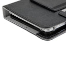 Universal Detachable Magnetic Bluetooth Touchpad Keyboard Leather Tablet Case with Holder for 10.1 inch iSO & Android & Windows Tablet PC(Black)