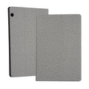 Universal Voltage Craft Cloth TPU Protective Case for Huawei MediaPad T5, with Holder(Grey)