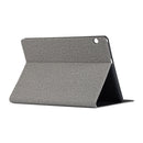 Universal Voltage Craft Cloth TPU Protective Case for Huawei MediaPad T5, with Holder(Grey)
