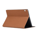 Universal Voltage Craft Cloth TPU Protective Case for Huawei MediaPad T5, with Holder(Brown)