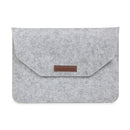 11.6 inch Universal Fashion Soft Sleeve Bag Case Tablet Laptop Felt Bag for MacBook Air 11.6 inch, Size: 33x22x1cm(Grey)