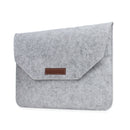 11.6 inch Universal Fashion Soft Sleeve Bag Case Tablet Laptop Felt Bag for MacBook Air 11.6 inch, Size: 33x22x1cm(Grey)