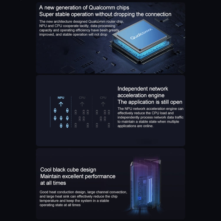 Original Xiaomi Router AX3000 WiFi6 Full Gigabit WiFi Repeater Network Extender, US Plug