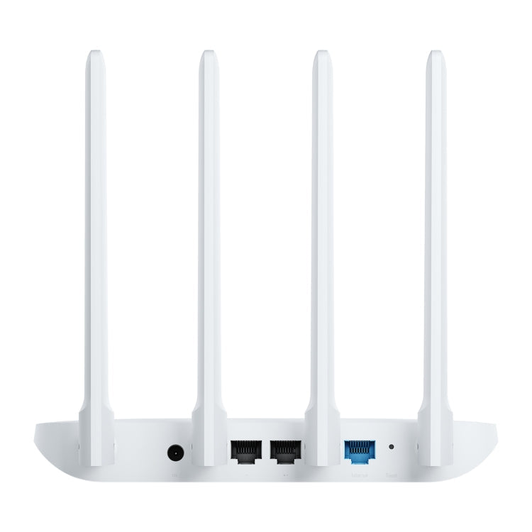 Original Xiaomi Mi WiFi Router 4C Smart APP Control 300Mbps 2.4GHz Wireless Router Repeater with 4 Antennas, Support Web & Android & iOS, US Plug(White)