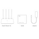 Original Xiaomi Mi WiFi Router 4C Smart APP Control 300Mbps 2.4GHz Wireless Router Repeater with 4 Antennas, Support Web & Android & iOS, US Plug(White)