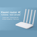 Original Xiaomi Mi WiFi Router 4C Smart APP Control 300Mbps 2.4GHz Wireless Router Repeater with 4 Antennas, Support Web & Android & iOS, US Plug(White)