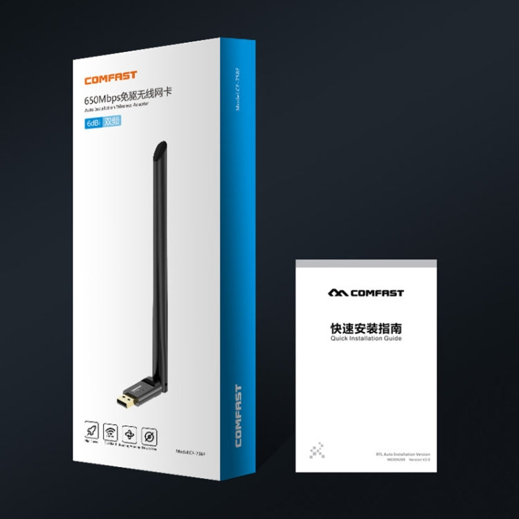 COMFAST CF-758F 650Mbps Dual-band Wifi USB Network Adapter