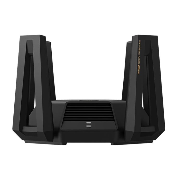 Original Xiaomi AX9000 WiFi Router WiFi6 Enhanced Edition Tri-Band USB3.0 Wireless Mesh Network Game Acceleration Repeater 12 Antennas(Black)
