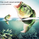Fish Style EVA Material Summer Beach Sandals Simulation Fish Beach Slippers for Men, Size: 40#