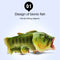 Fish Style EVA Material Summer Beach Sandals Simulation Fish Beach Slippers for Men, Size: 43#