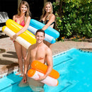 Foldable Double-purpose Backrest Float Hammock with Net, Size: 130x73cm (Yellow)
