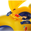Water Fun Children Sunshade Yellow Pattern Swimming Circle Yacht, Size: 100*70cm