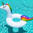 Summer Inflatable Unicorn Shaped Float Pool Lounge Swimming Ring Floating Bed Raft, Size: 90cm