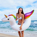 Summer Inflatable Unicorn Shaped Float Pool Lounge Swimming Ring Floating Bed Raft, Size: 90cm