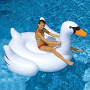 Inflatable Swan Shaped Floating Mat Swimming Ring, Inflated Size: 150 x 150 x 130cm