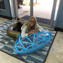 Water Fun Inflatable Diamond Ring Shaped Pool Lounge Swimming Ring Floating Raft Floats, Size: 140*120cm