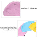 Adult Waterproof PU Coating Stretchy Swimming Cap Keep Long Hair Dry Ear Protection Swim Cap (Baby Blue)