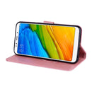 For Xiaomi Redmi 5 Plus Rose Embossed Horizontal Flip Environmental PU Leather Case with Holder & Card Slots & Wallet(Rose Gold)