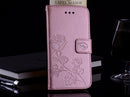 For Xiaomi Redmi 5 Plus Rose Embossed Horizontal Flip Environmental PU Leather Case with Holder & Card Slots & Wallet(Rose Gold)