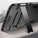 PC + TPU Shockproof Protective Case with Magnetic Ring Holder for Xiaomi Mi 8 Lite (Black)