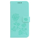 Rose Embossed Horizontal Flip PU Leather Case for Xiaomi Pocophone F1 , with Holder & Card Slots & Wallet(Green)
