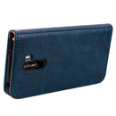 Business Style Oil Wax Texture Horizontal Flip Leather Case for Xiaomi Pocophone F1 , with Holder & Card Slots & Wallet (Blue)