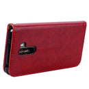 Business Style Oil Wax Texture Horizontal Flip Leather Case for Xiaomi Pocophone F1 , with Holder & Card Slots & Wallet (Red)