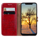 Business Style Oil Wax Texture Horizontal Flip Leather Case for Xiaomi Pocophone F1 , with Holder & Card Slots & Wallet (Red)
