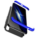 GKK Three Stage Splicing Full Coverage PC Case for Xiaomi Redmi Note 7 (Black Blue)