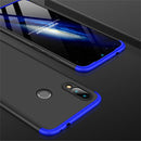 GKK Three Stage Splicing Full Coverage PC Case for Xiaomi Redmi Note 7 (Black Blue)