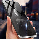 GKK Three Stage Splicing Full Coverage PC Case for Xiaomi Redmi Note 7 (Black Silver)