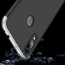 GKK Three Stage Splicing Full Coverage PC Case for Xiaomi Redmi Note 7 (Black Silver)