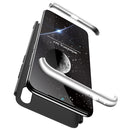 GKK Three Stage Splicing Full Coverage PC Case for Xiaomi Redmi Note 7 (Black Silver)