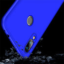 GKK Three Stage Splicing Full Coverage PC Case for Xiaomi Redmi Note 7 (Blue)