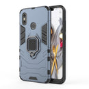 PC + TPU Shockproof Protective Case for Xiaomi Redmi Note 5, with Magnetic Ring Holder (Navy Blue)
