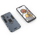 PC + TPU Shockproof Protective Case for Xiaomi Redmi Note 5, with Magnetic Ring Holder (Navy Blue)