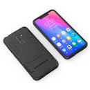 Shockproof PC + TPU Case for Xiaomi Pocophone F1, with Holder(Black)