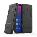 Shockproof PC + TPU Case for Xiaomi Pocophone F1, with Holder(Black)