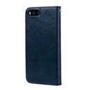Business Style Oil Wax Texture Horizontal Flip Leather Case for Xiaomi Mi 6, with Holder & Card Slots & Wallet(Blue)