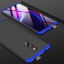 GKK Three Stage Splicing Full Coverage PC Case for Xiaomi Redmi K20(Black Blue)