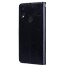 Business Style Oil Wax Texture Horizontal Flip Leather Case for Xiaomi Redmi Note7, with Holder & Card Slots & Wallet(Black)