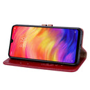 Business Style Oil Wax Texture Horizontal Flip Leather Case for Xiaomi Redmi Note7, with Holder & Card Slots & Wallet(Red)