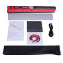 iScan01 Mobile Document Handheld Scanner with LED Display, A4 Contact Image Sensor(Red)