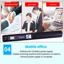iScan01 Mobile Document Handheld Scanner with LED Display, A4 Contact Image Sensor (Purple)