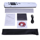 iScan02 WiFi Double Roller Mobile Document Portable Handheld Scanner with LED Display, Support 1050DPI / 600DPI / 300DPI / PDF / JPG / TF(White)