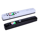 iScan02 WiFi Double Roller Mobile Document Portable Handheld Scanner with LED Display, Support 1050DPI / 600DPI / 300DPI / PDF / JPG / TF(White)