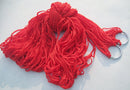 2 PCS Hanging Nylon Mesh Rope Hammock Sleeping Hanging Bed for Hiking / Camping / Outdoor Travel / Sports / Beach / Yard(Red)