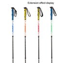 135cm Adjustable Portable Height Outdoor Aluminum Trekking Poles(Orange)