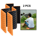 2 PCS Portable Folding Mobile Cellular Massage Cushion Outdoors Damp Proof Picnic Seat Mats EVA Pad(Orange)